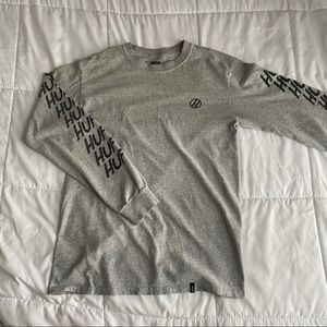 grey long sleeve huf tee